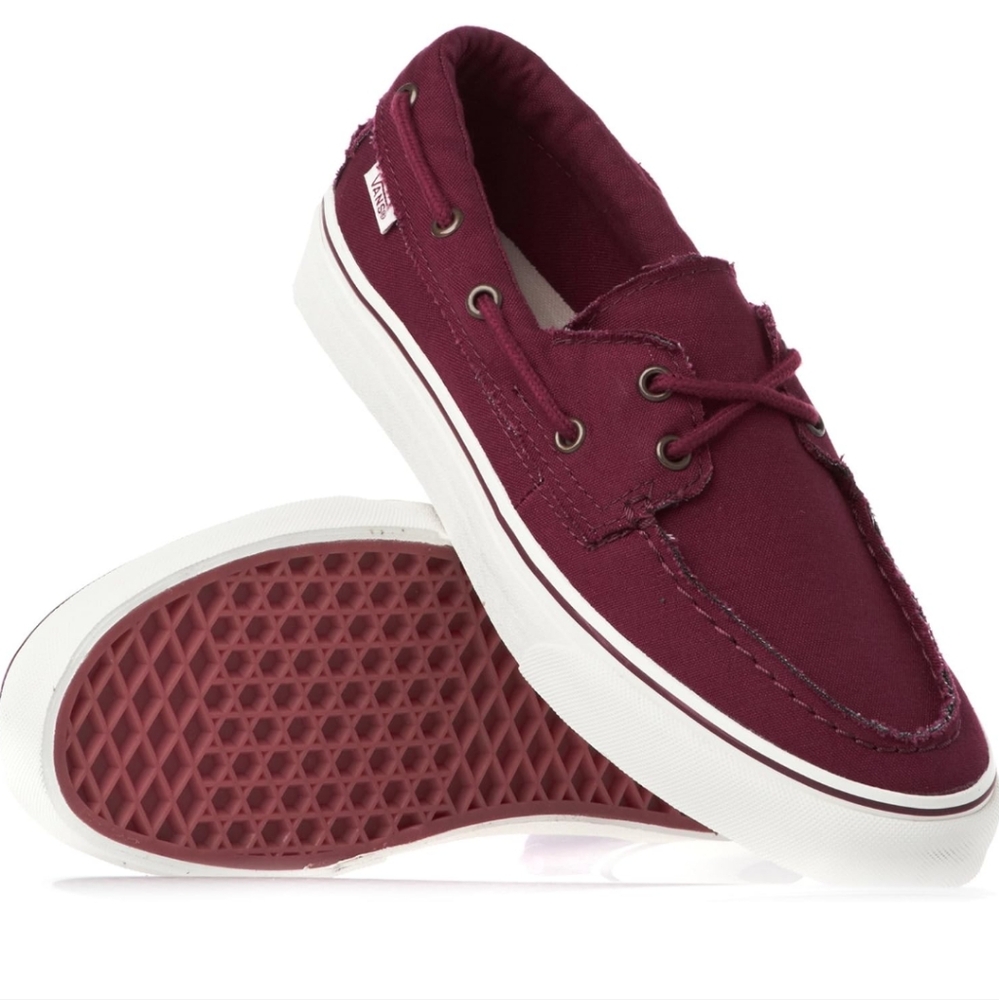 Maroon boat vans